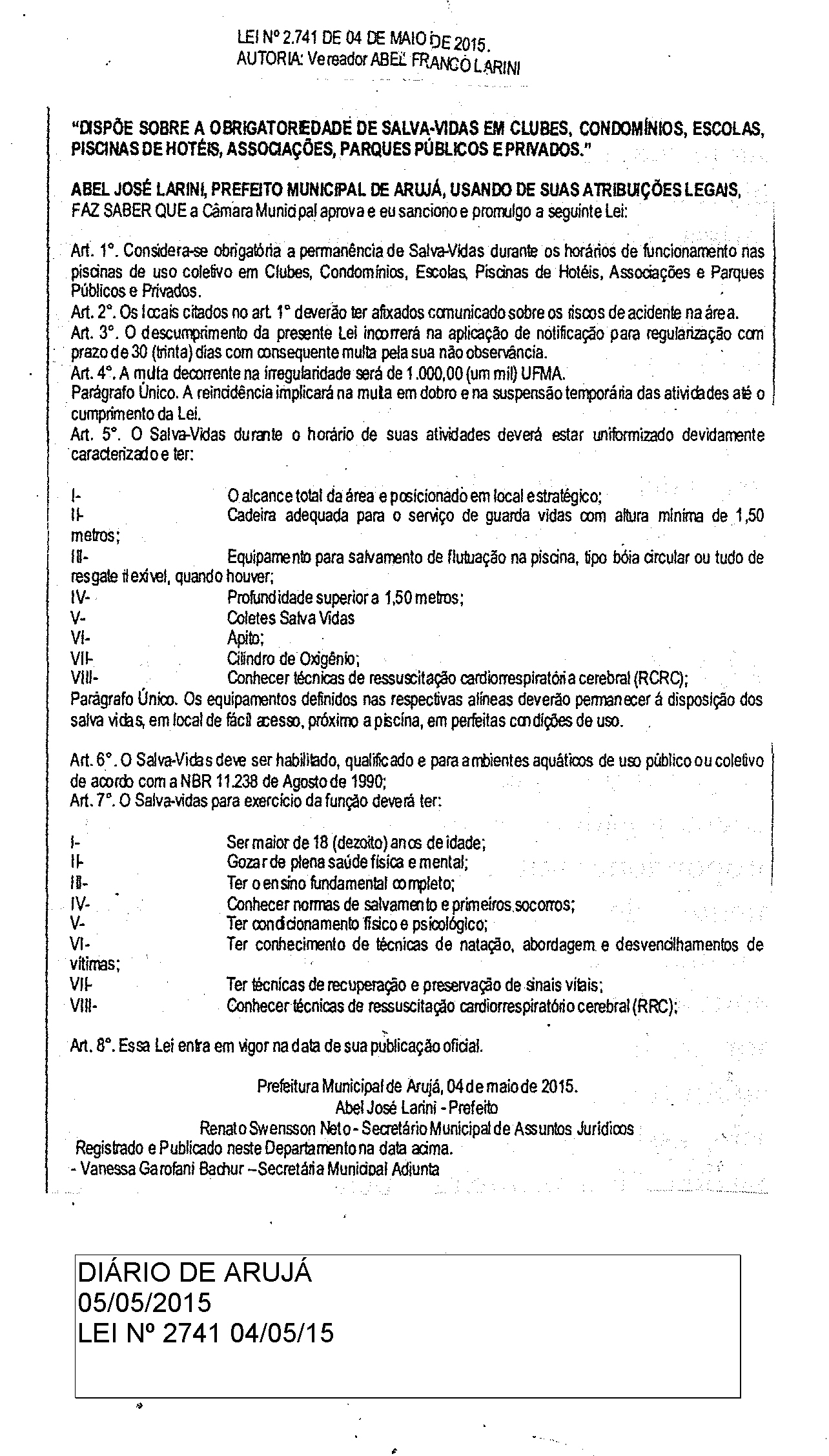 Agora é lei: presença de salva-vidas tornou-se obrigatória em piscinas de uso coletivo