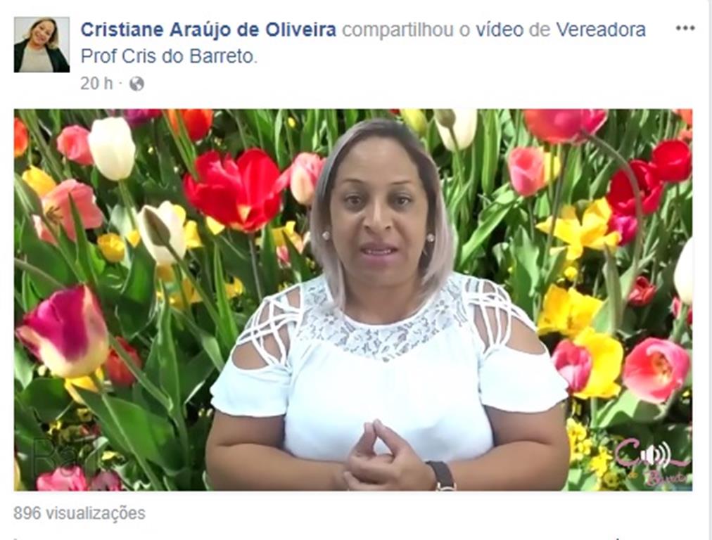 Profª Cris do Barreto fará plantio de 3 mil mudas de flores em praças da Cidade