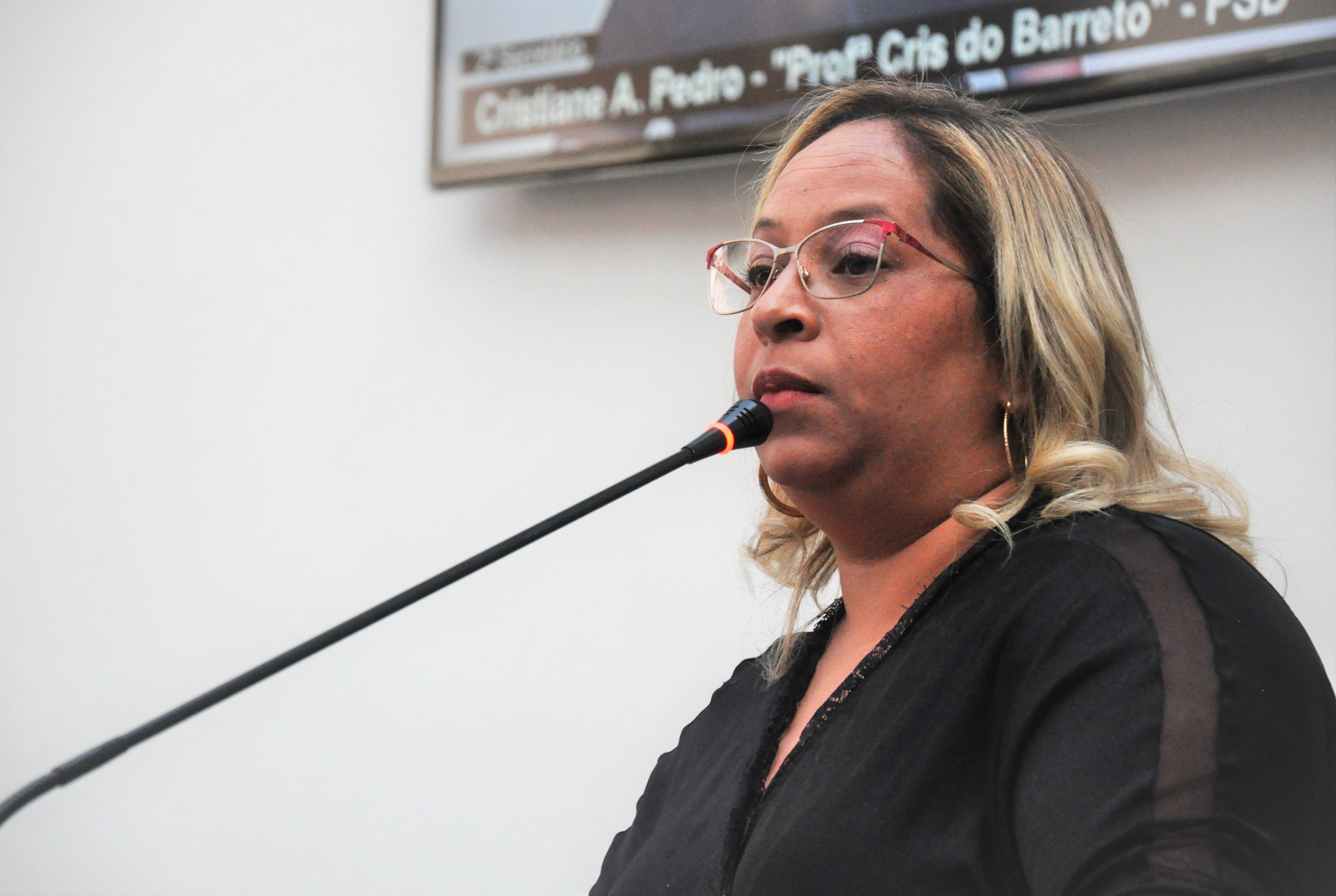 Profª Cris do Barreto cobra fiscalização de lei do ‘guichê rápido’ à Prefeitura