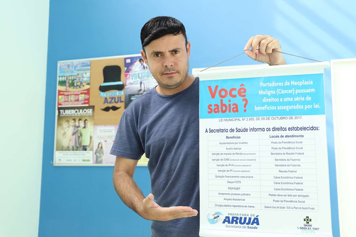Lei de Paulinho Maiolino amplia divulgação de direitos de pessoas com câncer
